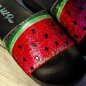 Wild Pair Watermelon Slides Sz 8.5